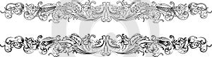 Baroque Border Two Styles: