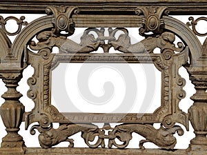 Baroque cast iron frame