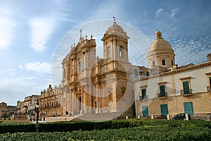 Baroque cathedral of Noto in Sicily photo