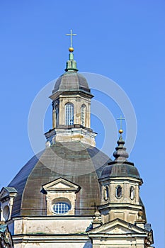 Baroque church dome in monastery