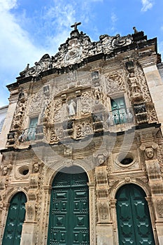 Baroque church faÃ§ade - Portuguese Architecture in Brazil photo