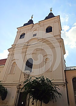 Baroque Church of the Holy Trinity, built from 1650 to 1657 in Trnava, Slovakia