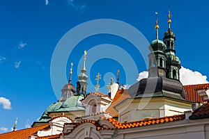 Baroque church in Klokoty in the Czech republic