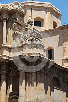 Baroque church in noto, sicily