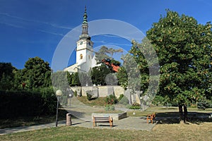 Baroque church in Nove Mesto nad Vahom