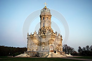 Baroque Church of The Portent of the Most Holy Mother of God, late 17th century, Dubrovitsy Estate, Moscow Oblast, Russia