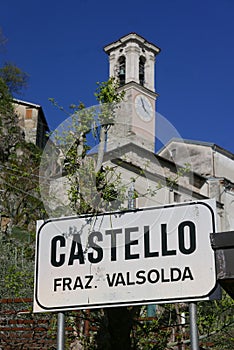 Baroque Church of San Martino in Castello Valsolda, Italy photo