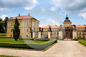 Baroque-Classicist New Chateau Horovice in Bohemia, Czech republic, Europe photo