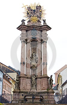 Baroque column of Saint Trinity, Banska Stiavnica, Slovakia