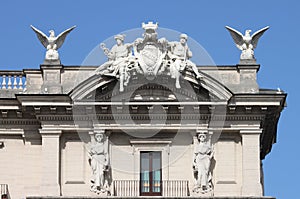 Baroque decorations of Quirinale Palace photo