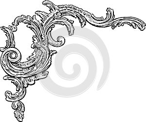 Baroque decorative element