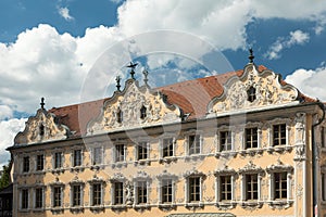 Baroque facade of the Falkenhaus