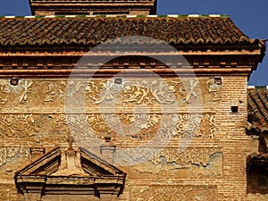 Baroque facade in Guadix. Spain.
