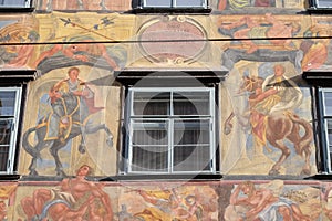 Baroque facade painting at the Grazer Herrengasse in Graz photo