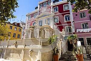 Lisbon Monumental Drinking Fountain of Esperanca photo