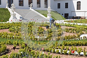 The baroque garden in Bratislava