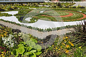 Baroque garden of Castle Schloss Hof in Lower Austria