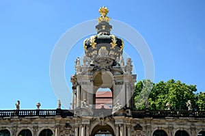 Baroque gate in Zwinger, Dresden