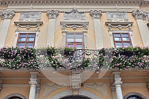 Baroque house facade detail