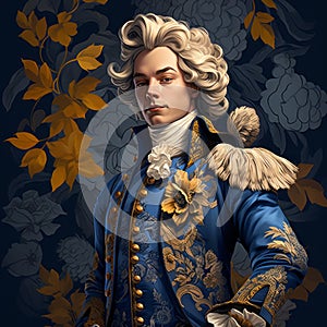 Baroque-inspired Social Media Design With A Charming Character photo