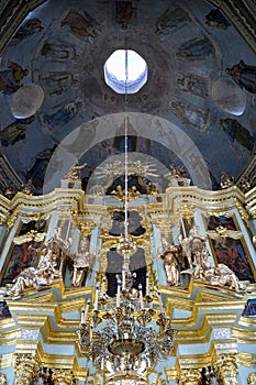 Baroque Interior of the Smolenskaya Church - Holy Trinity - St.
