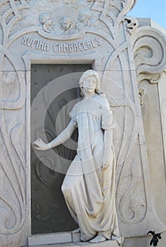 Baroque masterpiece- The statue of Rufina CambacÃ©rÃ¨s In Recoleta Cemetery