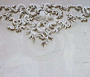 Baroque ornament detail wall decoration 2