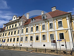 Baroque palace Eltz Manor  in Vukovar - Slavonia, Croatia / Schloss Eltz in Vukovar - Slawonien, Kroatien or Barokni Dvorac Eltz photo