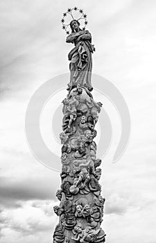 Barokový pamätný stĺp (Immaculata) v Košiciach na Slovensku