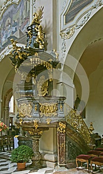 Baroque pulpit photo