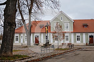 Baroque representative castle and National Stud Farm, renaissance historical building, UNESCO heritage, Church of St. Wenceslas