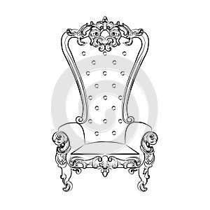 Baroque royal armchair
