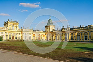 Baroque Royal Wilanow Palace in Warsaw, Poland