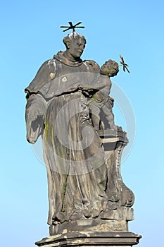 Baroque Sculpture from Prague Charles Bridge, Czech Republic