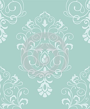 Baroque seamless textile pattern