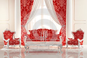 Baroque Sofa and Armchairs