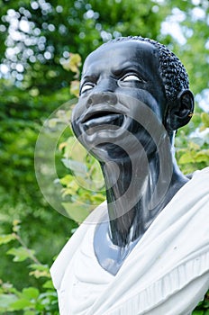 Baroque statue of an Afro-American woman (18 century), Potsdam