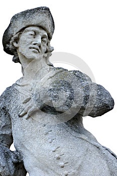 Baroque statue st.Wendel patrons of shepherds