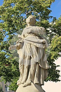 Baroque statue of the Virgin Mary, Germany.