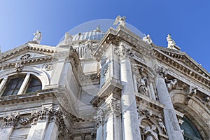 Baroque 17th century church Santa Maria della Salute, Venice, Italy