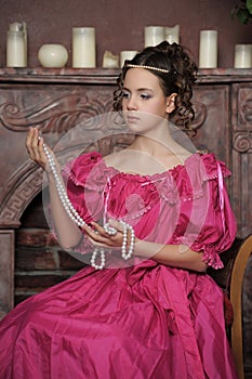 Baroque woman in historical costume