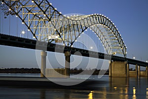 Barque under Hernando de Soto Bridge photo