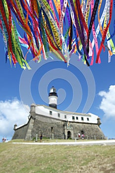 Barra Salvador Brazil Lighthouse Wish Ribbons photo