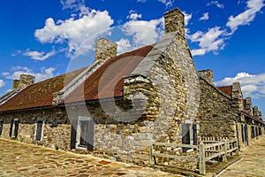 Barrack at the historic Fort Ticonderoga in Upstate New York photo