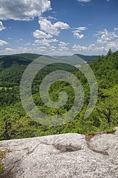Barrack mountain summit and connecticut landscape