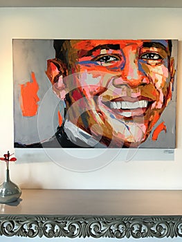 Barrack Obama Portrait Painting