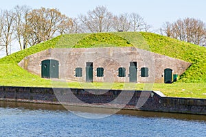 Barrack in rampart of Naarden, Netherlands photo