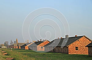 Barracks of Auschwitz II Birkenau concentration and extermination camp