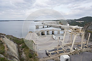 Barragem do Alqueva Dam in Alentejo, Portugal photo