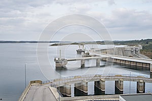 Barragem do Alqueva Dam in Alentejo, Portugal photo